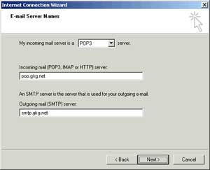 Setting up GKG.NET Email Server Names
